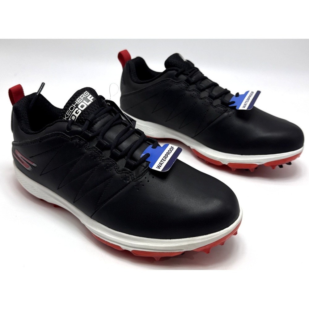 Skechers Go Golf Pro 4 Legacy Golf Shoes Black/Red Size Mens Size 8 - Picture 2 of 5